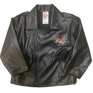 Park Bench Kids Road King Black Motorcycle Jacket - 4T